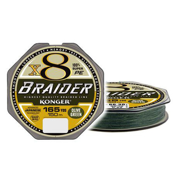 Plecionka Konger Braider X8 Olive Green x8 150m 0,06 mm