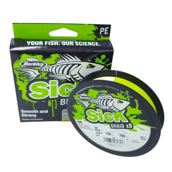 Plecionka Berkley Sick x8 150m fluo 0,06 mm